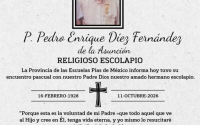 HA FALLECIDO EL P. PEDRO ENRIQUE DÍEZ FERNÁNDEZ